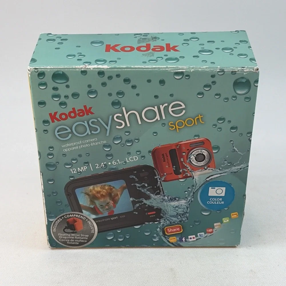 Kodak EasyShare Sport C123 12.0MP Digital Camera Used Condition Tested Works